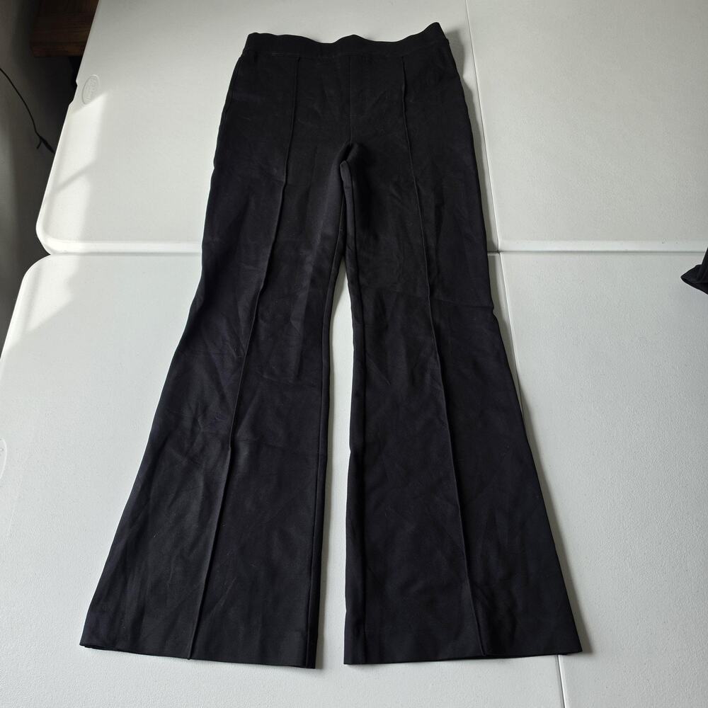 Spanx Dress Pants Womens XL Black Ponte Bootcut Pull On Shaping Work Office